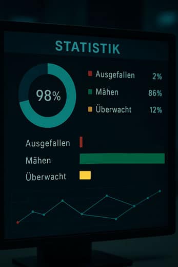 Rasenroboter Guru FleetCare PRO Einsatzueberwachung